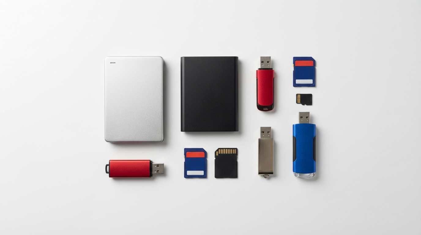 HDD, SSD, USB 등 다양한 저장장치