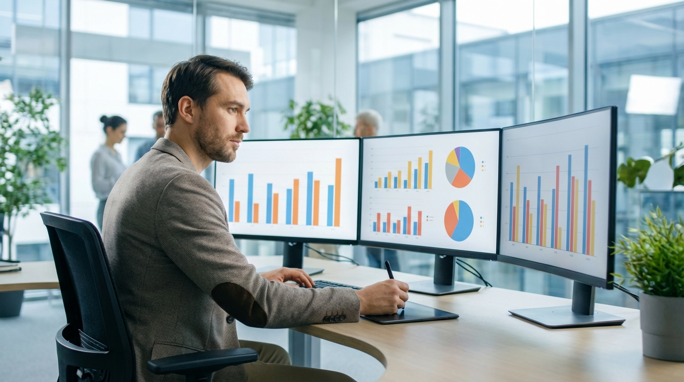 여론조사 데이터를 분석하는 전문가