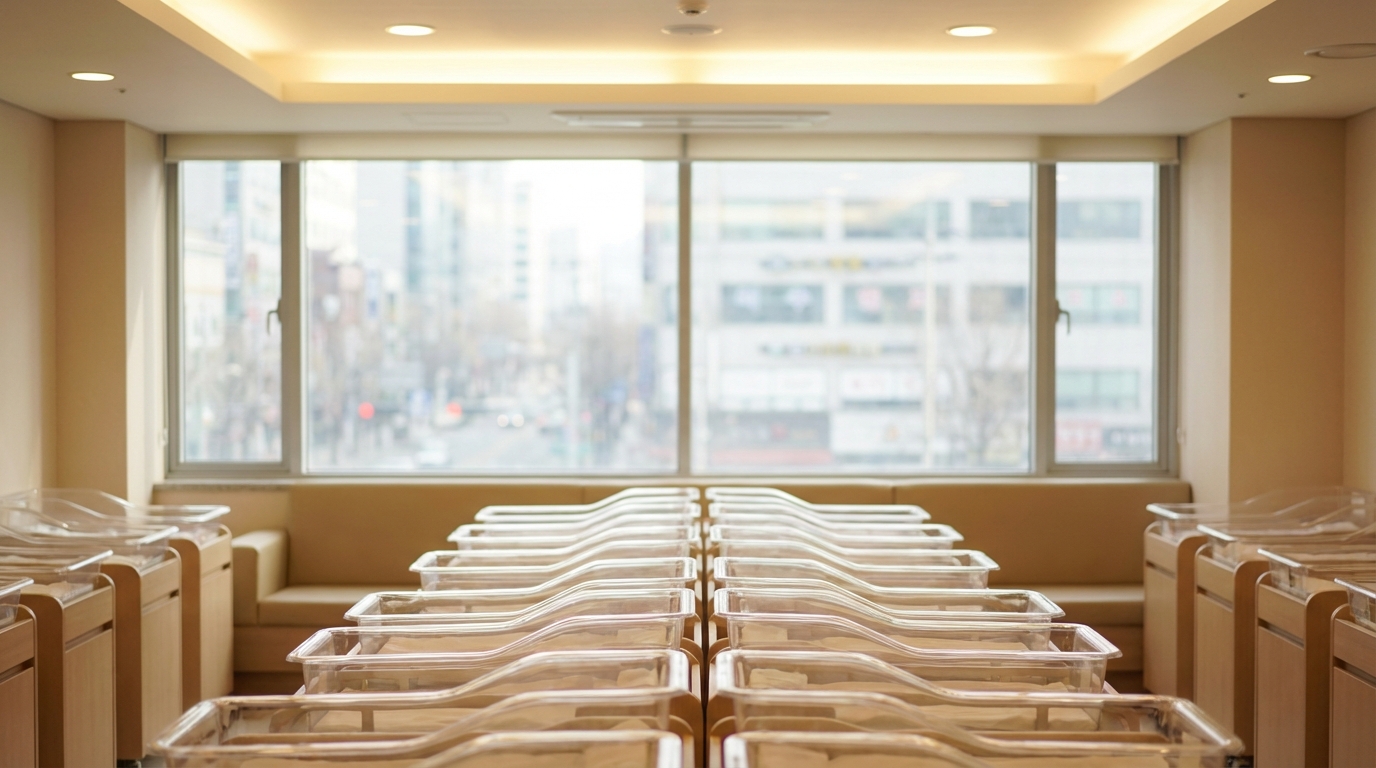 출생률 감소를 상징하는 병원 모습