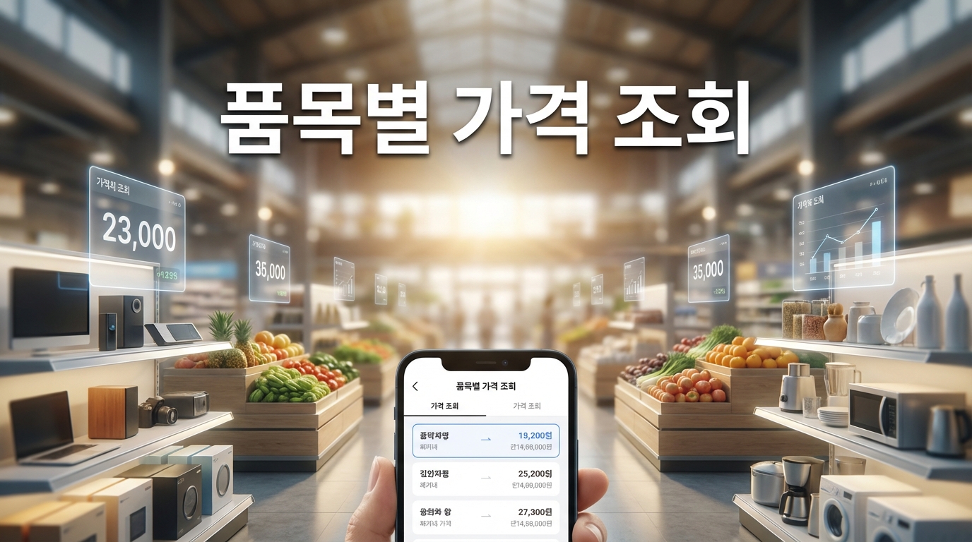 품목별 가격 조회
